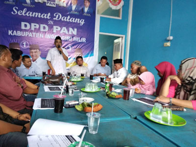 Siapkan Kader Handal dan Berkualitas, DPD PAN Inhil Beri Pembekalan Bacaleg 2019